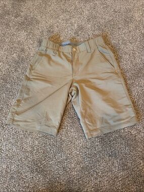 Under Armour Men's Khaki Flat-Front Performance Shorts